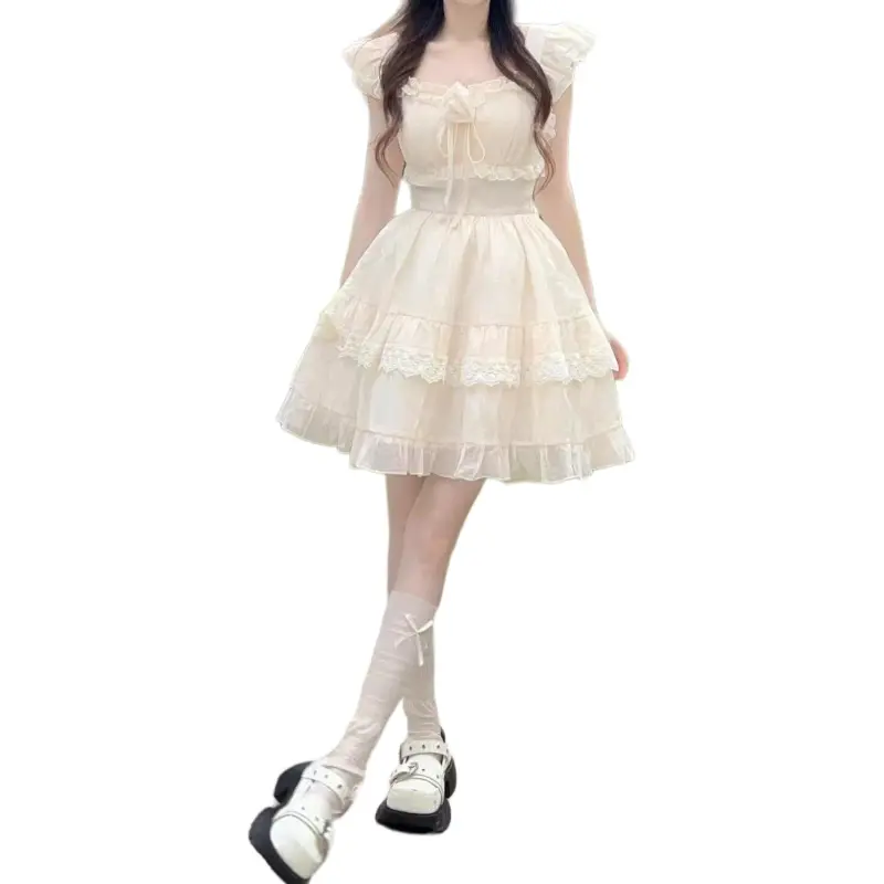 GOSO Slip Dresses Women's Apricot-2