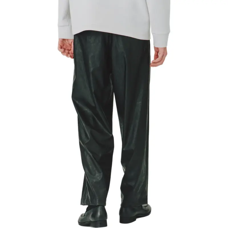 UNITED TOKYO SS25 Leather Pants Men's Black-2