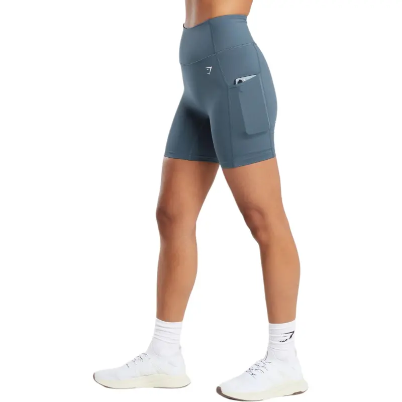 GYMSHARK Yoga Shorts Women's Freight Blue-3
