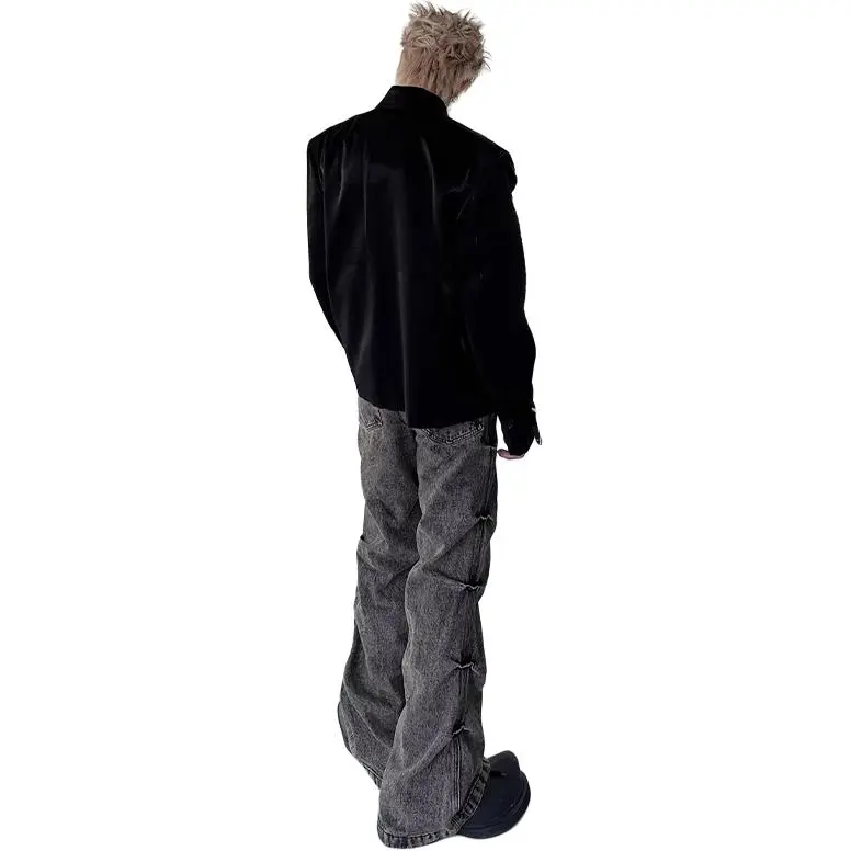 COMXZ Jeans Unisex Black Gray-1