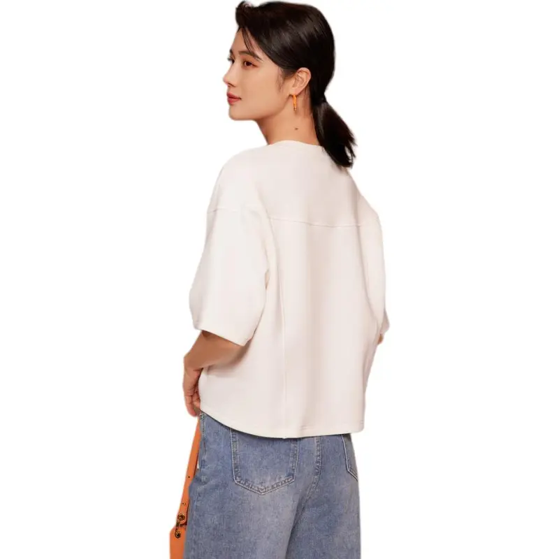 BBLLUUEE Knitwear Women's Crescent White-0