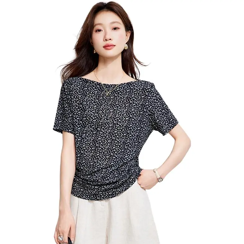 H YXIANG T Shirts Women's Panther Print-2