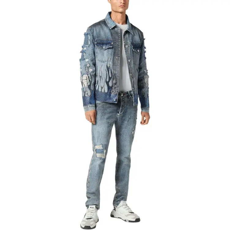 PHILIPP PLEIN Strass Flame Jacket-3