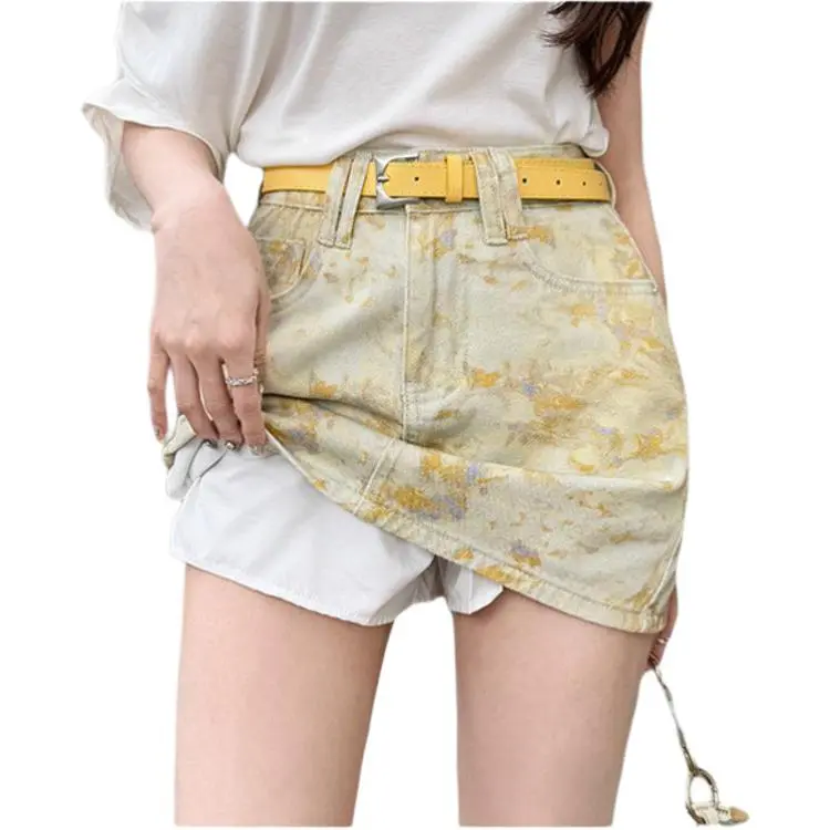 Mu Xiao Xin Cargo Short Skirts Women's-4