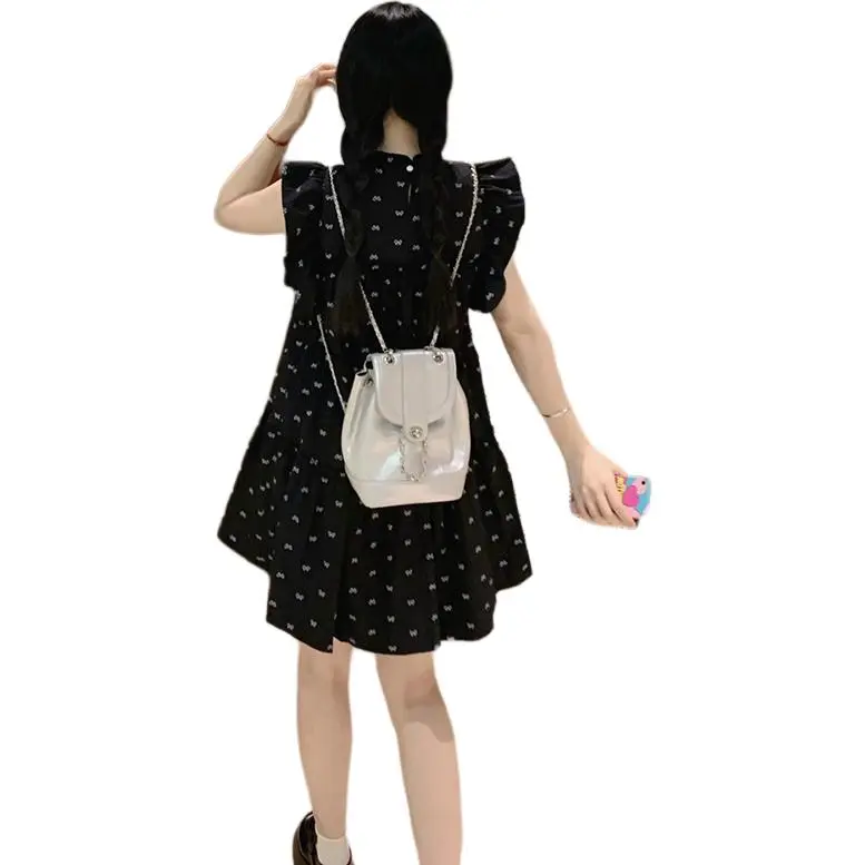 Mu Xiao Xin Short Sleeved Dress Women's-2