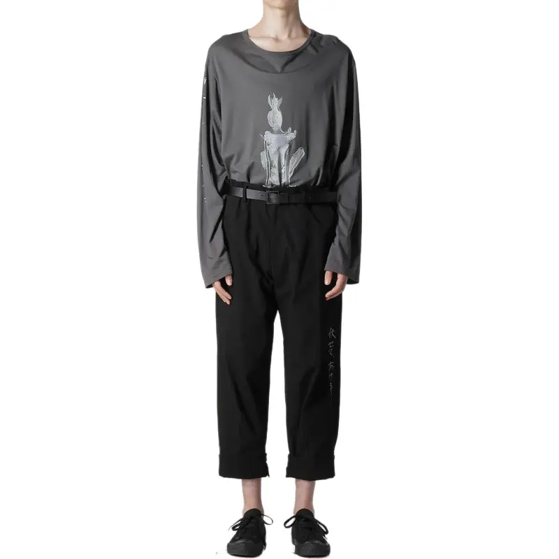 Yohji Yamamoto Pour Homme SS25 Casual Pants Men's Black-2