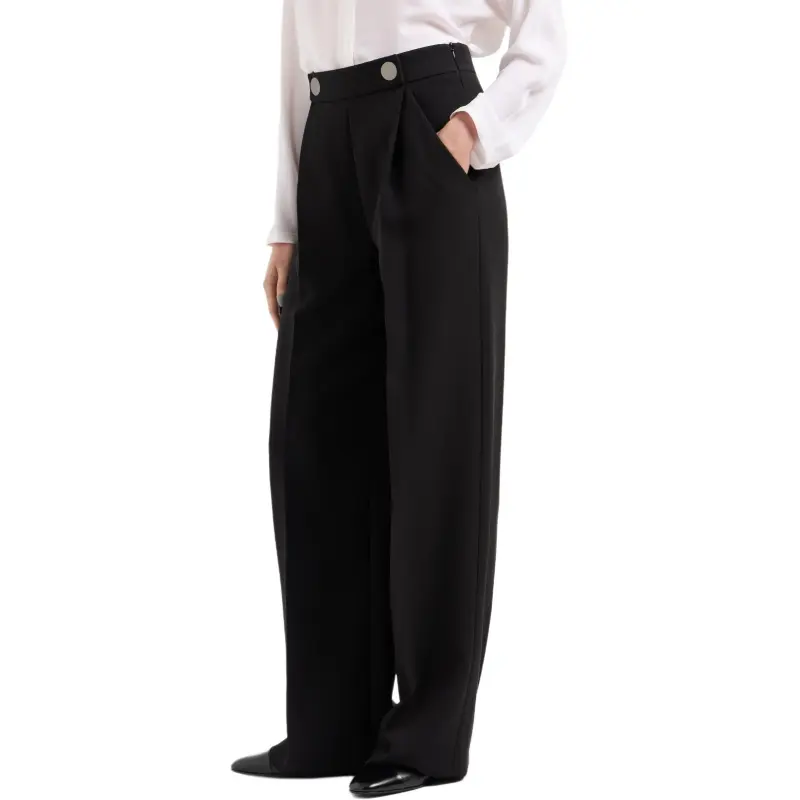 GIORGIO ARMANI Single pleat Silk Crêpe Cady Trousers-4