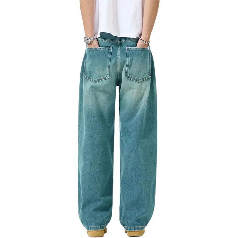 SONGS ALONG Jeans Unisex Peacock Blue-1