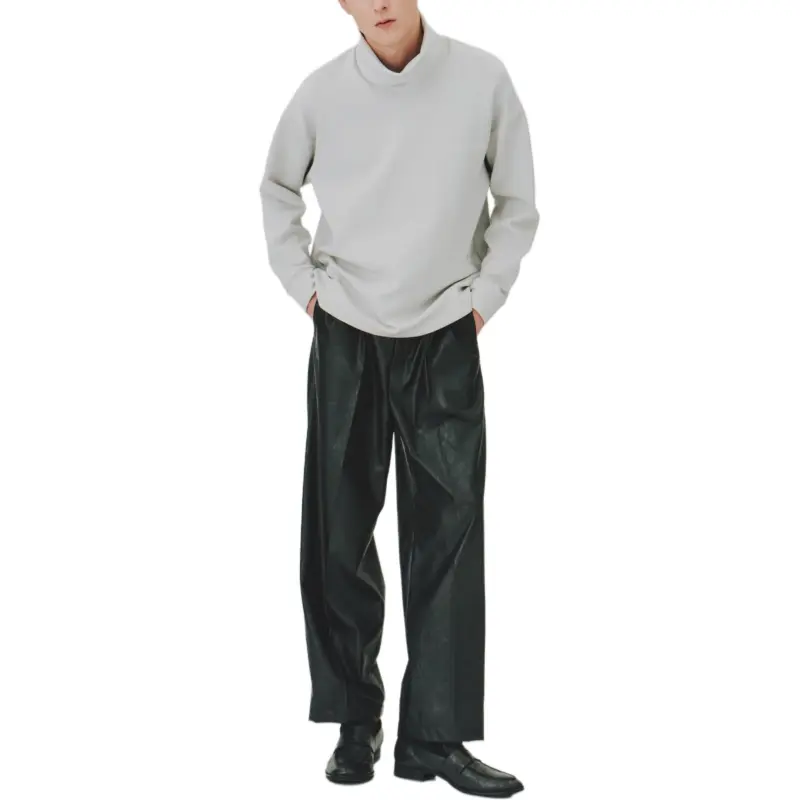 UNITED TOKYO SS25 Leather Pants Men's Black-1