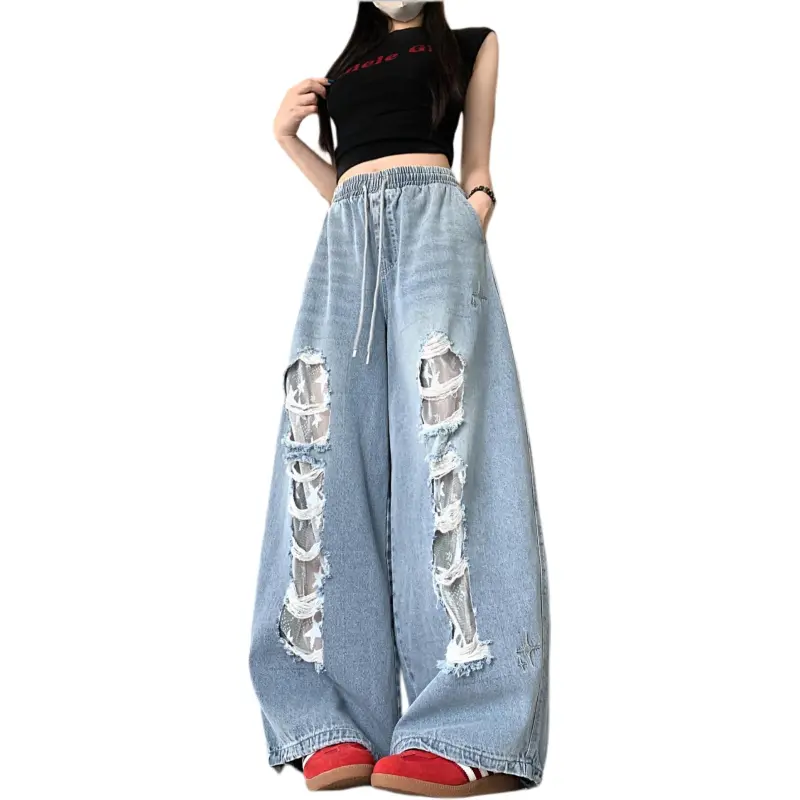 GOSO Casual Pants Women's Blue-2