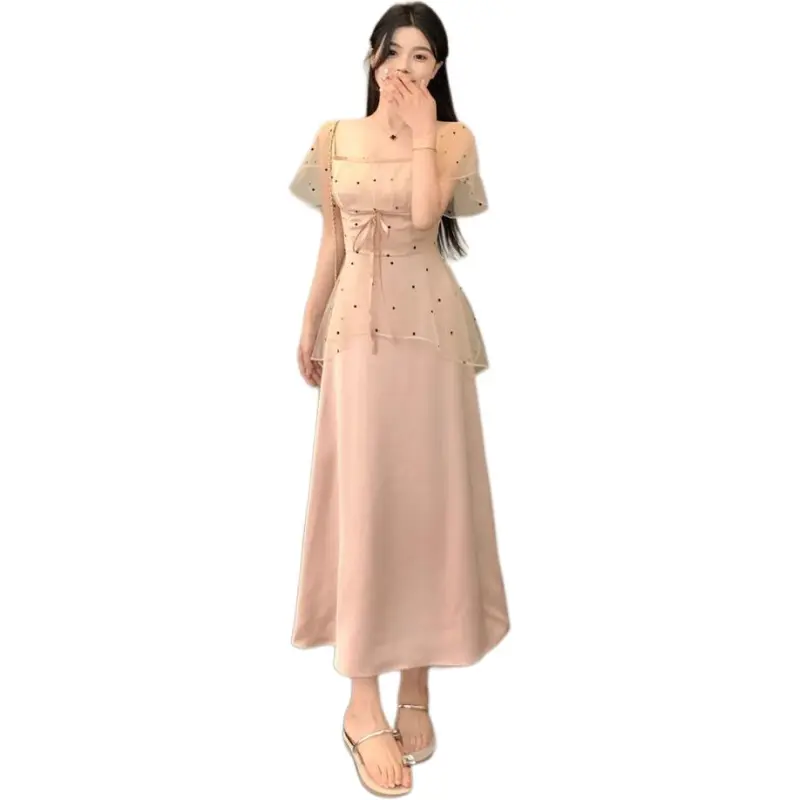 Mu Xiao Xin Short Sleeved Dress Women's-2