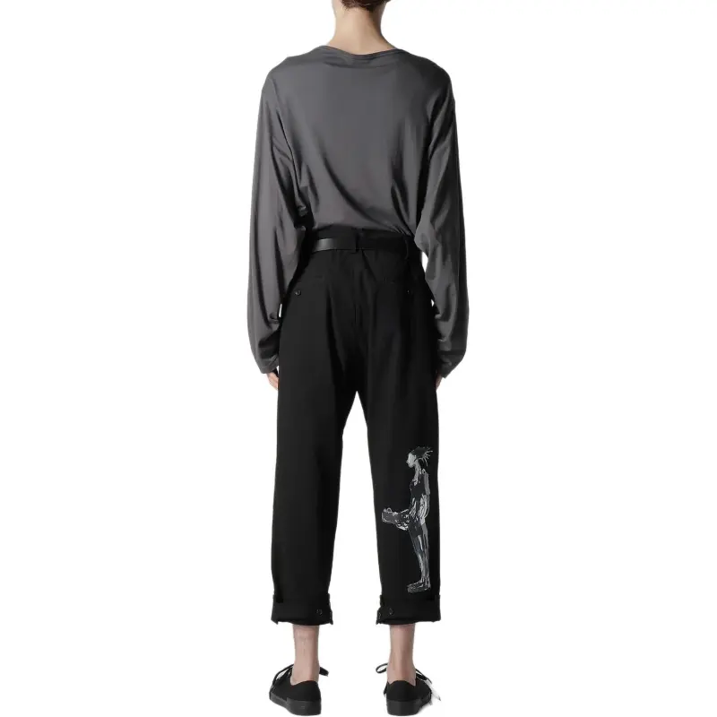 Yohji Yamamoto Pour Homme SS25 Casual Pants Men's Black-4