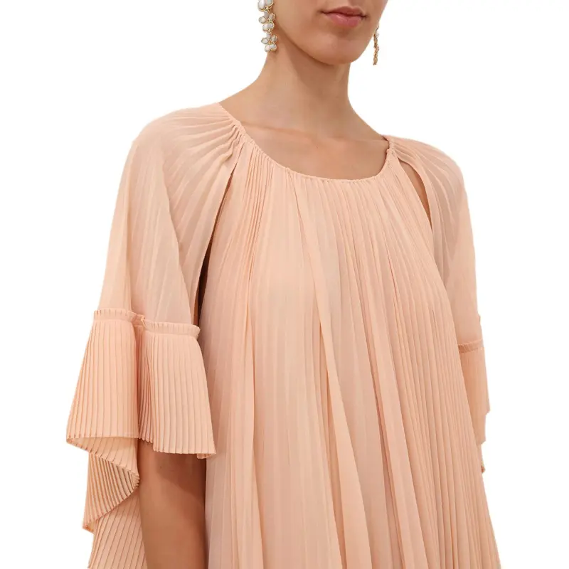Zimmermann SS25 Short Sleeved Dress Women's Peach-6