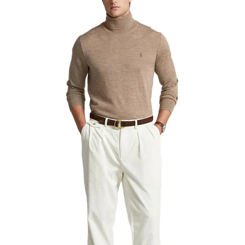 Polo Ralph Lauren Sweaters Men Beige Brown-2