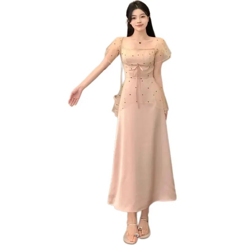 Mu Xiao Xin Short Sleeved Dress Women's-4