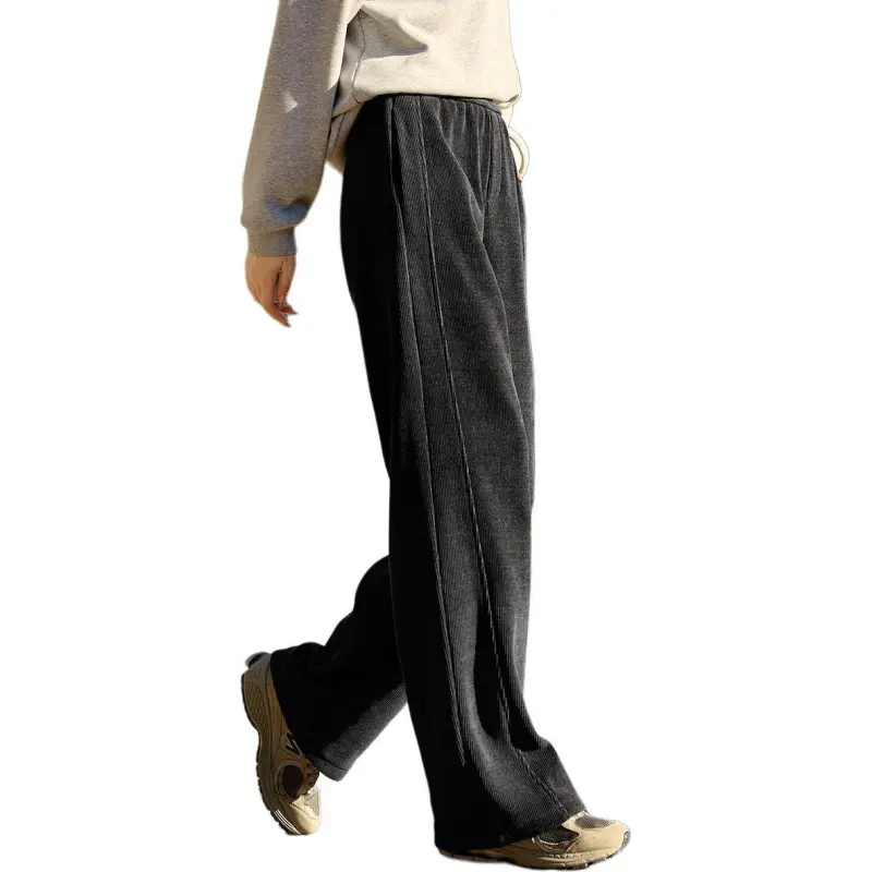 Mo Han Yi Mei Casual Pants Women's Dark Gray-2