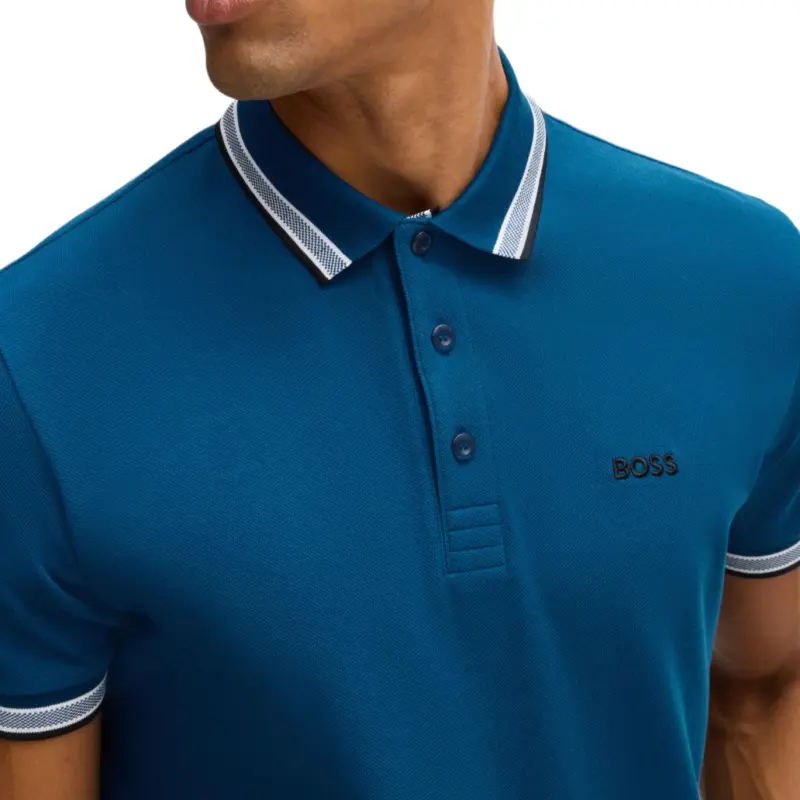 HUGO BOSS Logo embroidered Polo Shirt-4