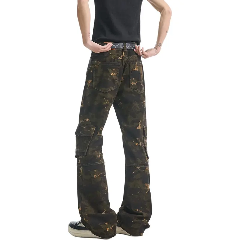 ROSECREED Casual Pants Unisex Camouflage-1
