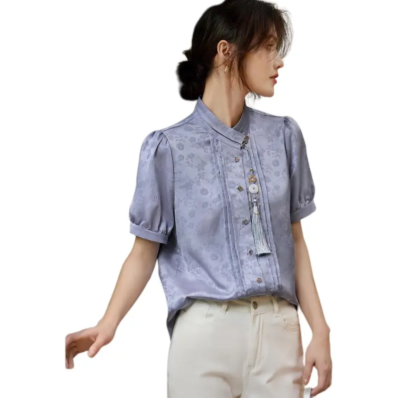 XWI SS24 Shirt Women's Gray Blue-4