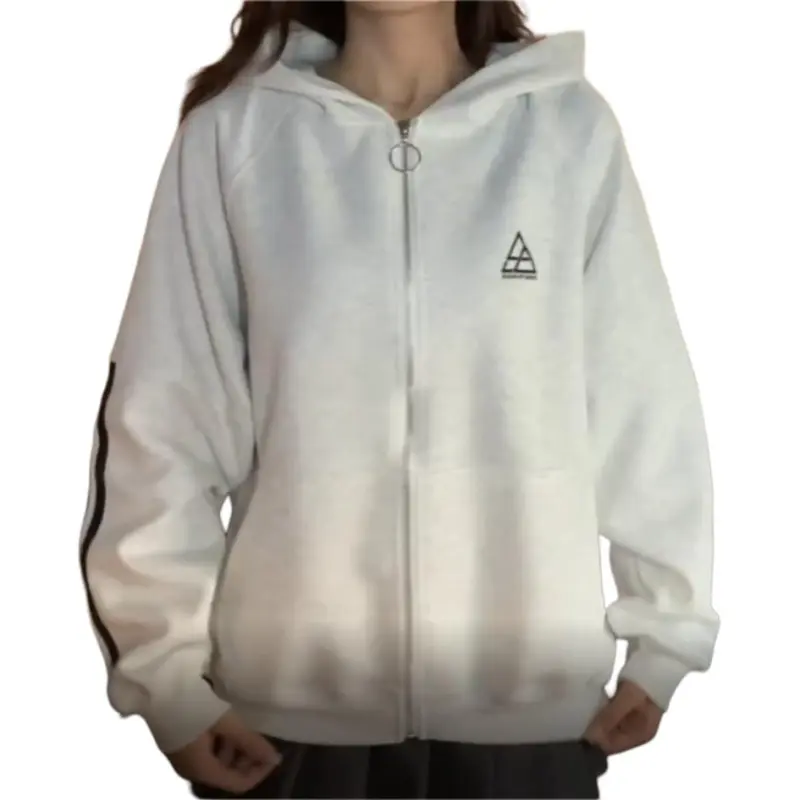 Mu Xiao Xin Sweatshirts Women's White Gray-3
