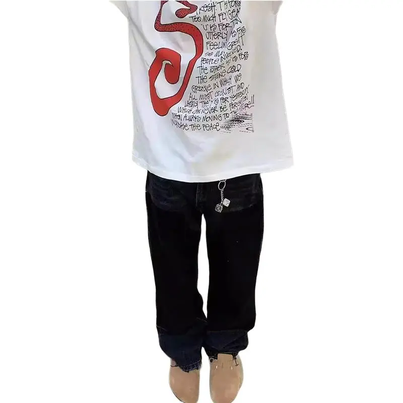 PAINT STAIN T Shirt Unisex White-2