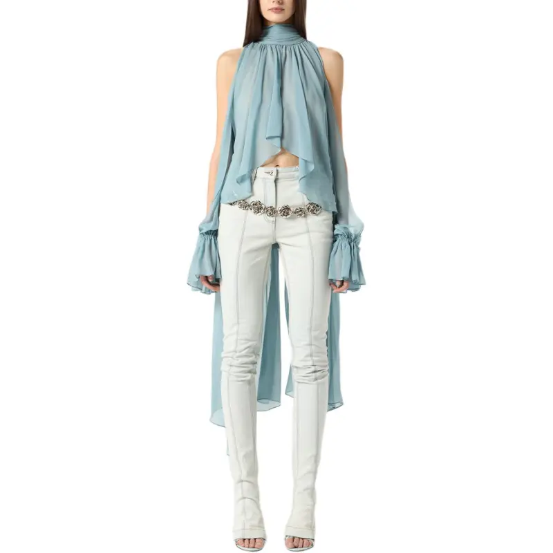 Blumarine SS25 Shirt Women's Blue-1