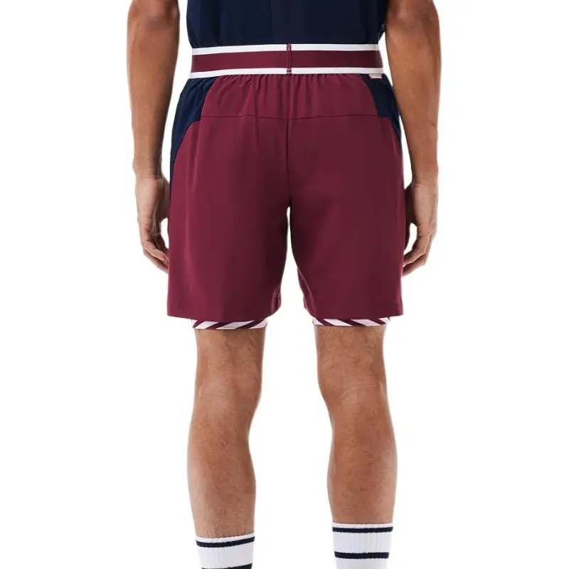 LACOSTE Casual Shorts Men's 2 Pack IKS/Deep Red-3