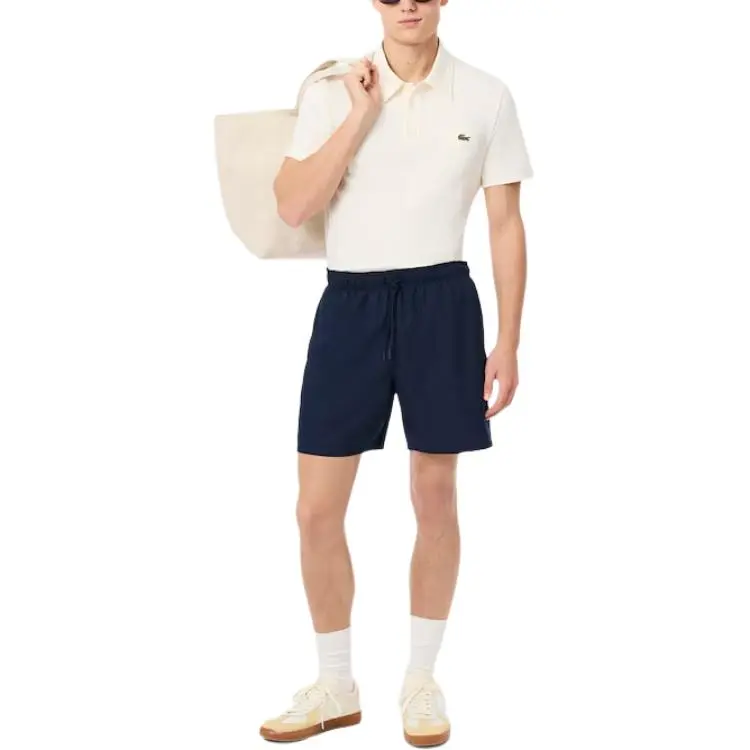 LACOSTE Monochrome Swim Shorts-3