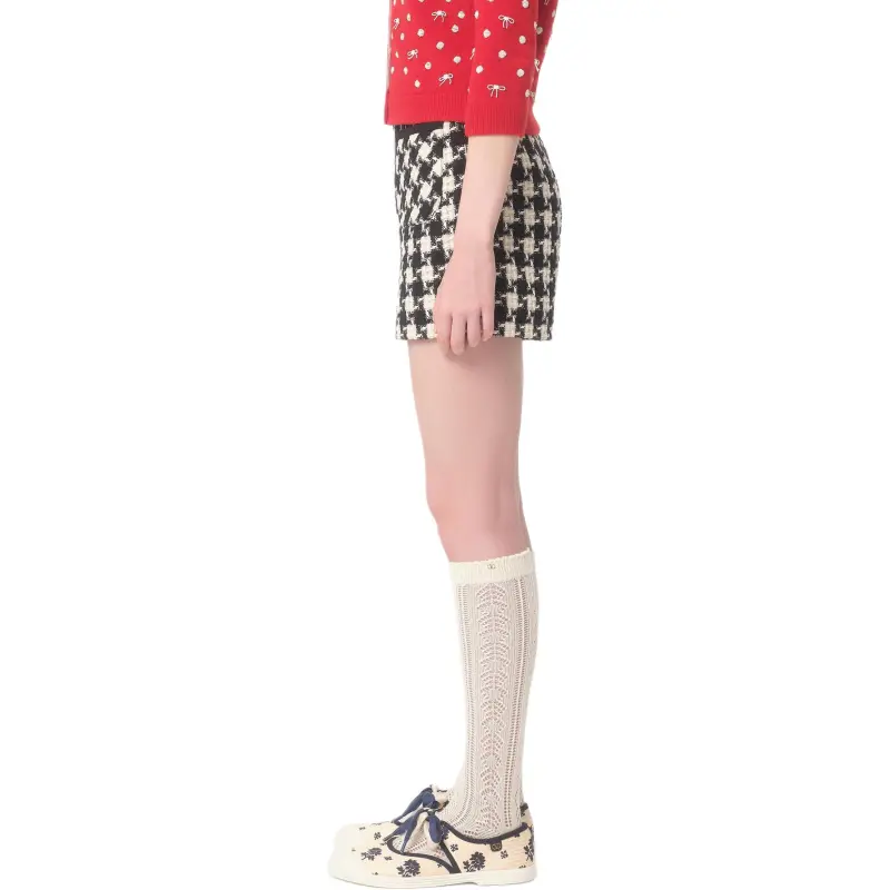 Valentino Damier Light High Waist Shorts-3