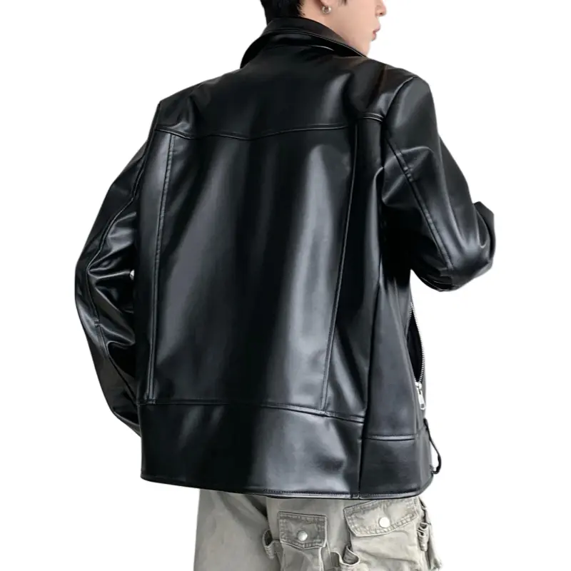ZYKY Leather Jacket Unisex Black-1