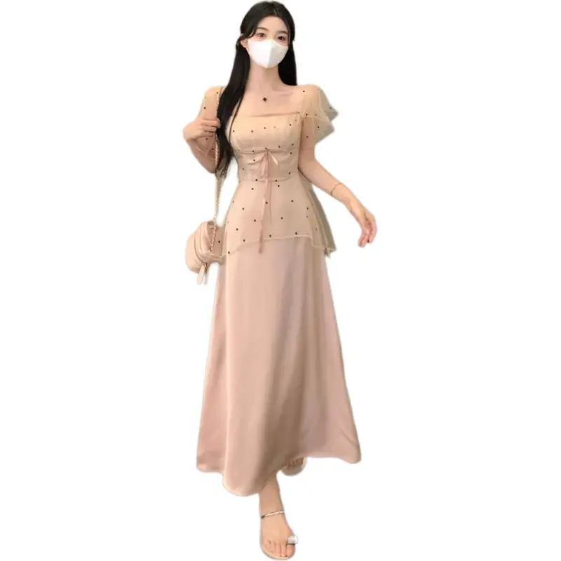 Mu Xiao Xin Short Sleeved Dress Women's-1