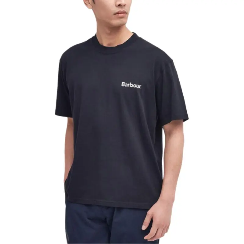 BARBOUR T Shirts Men Black-2
