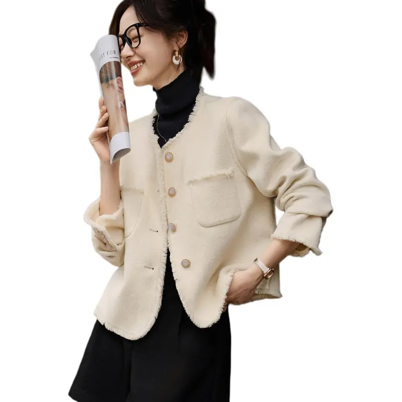Mo Han Yi Mei Coat Women's Star Ecru-2