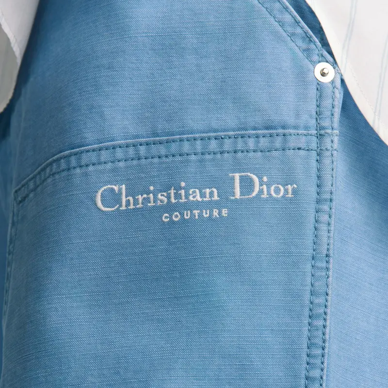 DIOR SS25 Denim Shorts Men's Blue-4