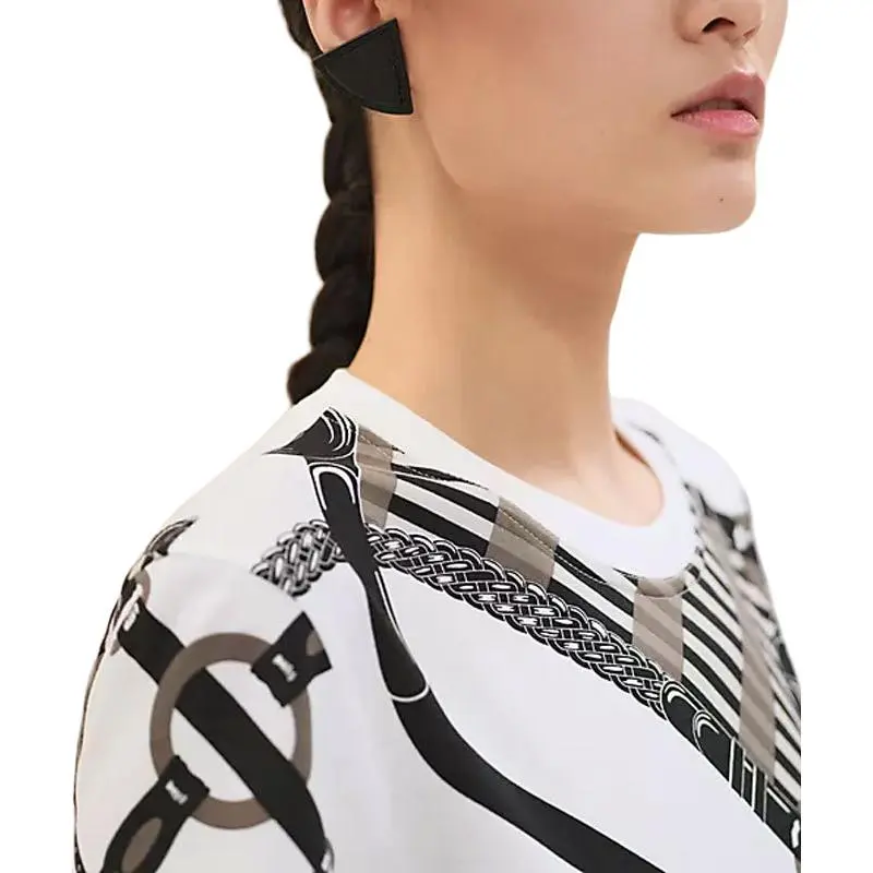 HERMES SS25 Short Sleeved Dress Women's Ecru-3