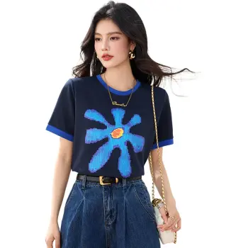 La Chapelle Regular T Shirt Women's Navy Blue