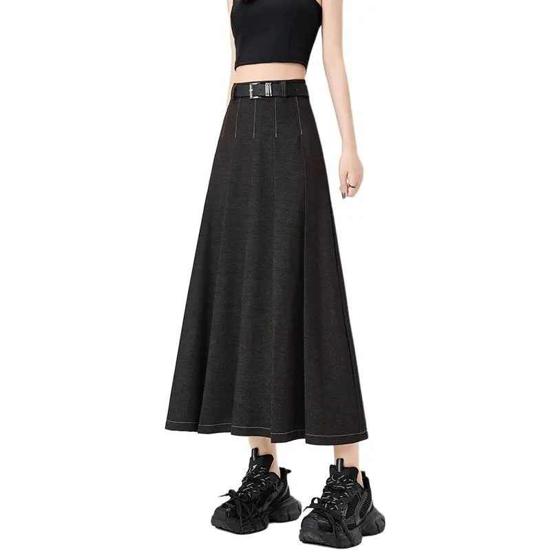 HELEH Casual Long Skirts Women's-2