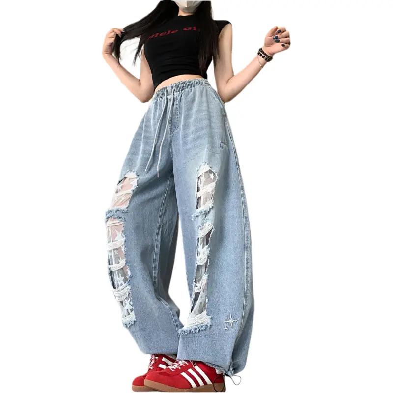 GOSO Casual Pants Women's Blue-3