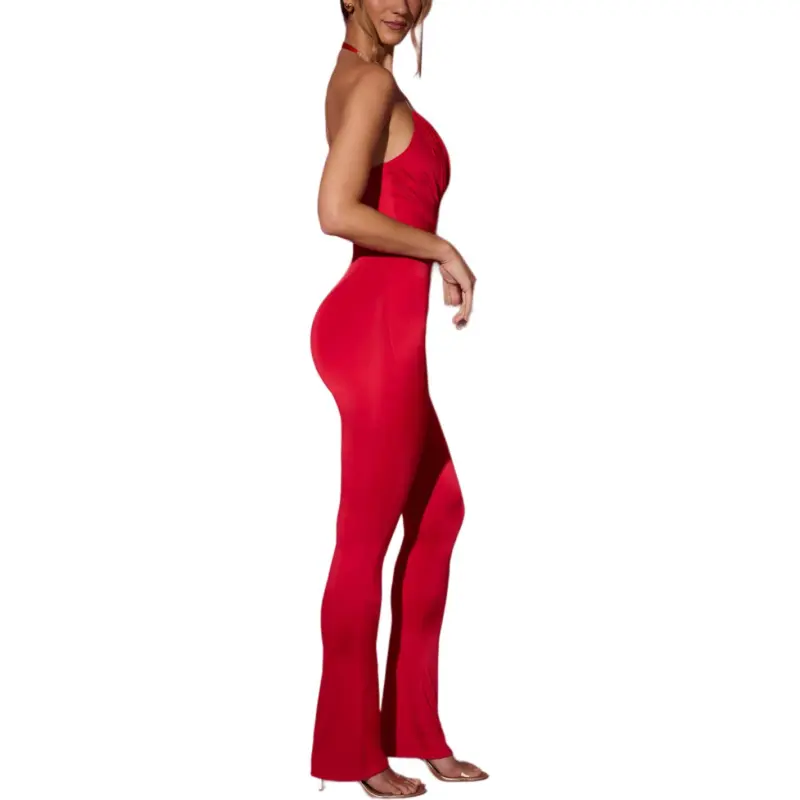 OH POLLY SS25 Beatriz Jumpsuit Women's Red/Red-2