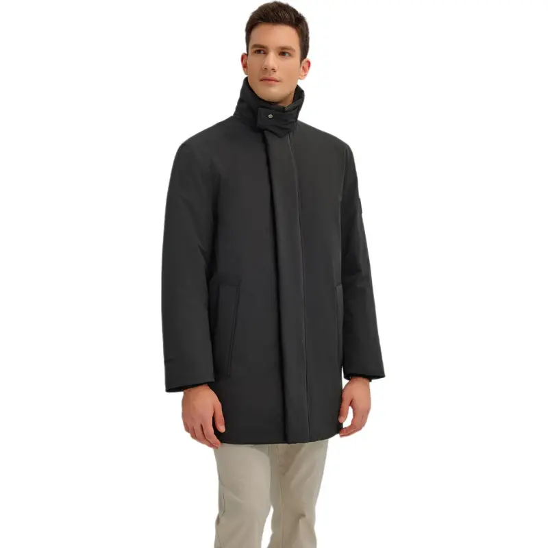 Hush Puppies Puffer Jacket Men's Pitch Black-5