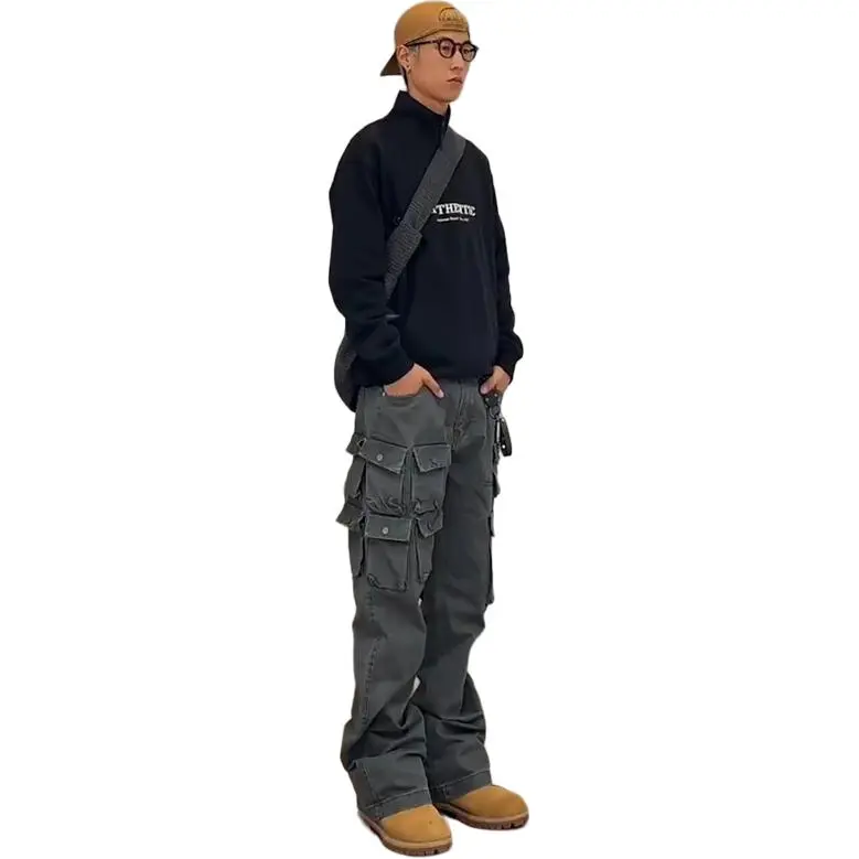 CORNILOT Cargo Pants Unisex Gray-1