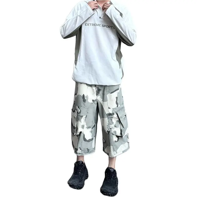 BEAR UNION Cargo Shorts Unisex White-3