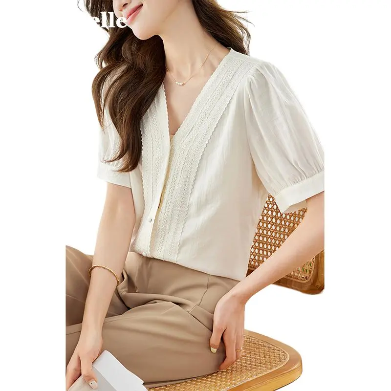 La Chapelle Shirt Women's Beige-4