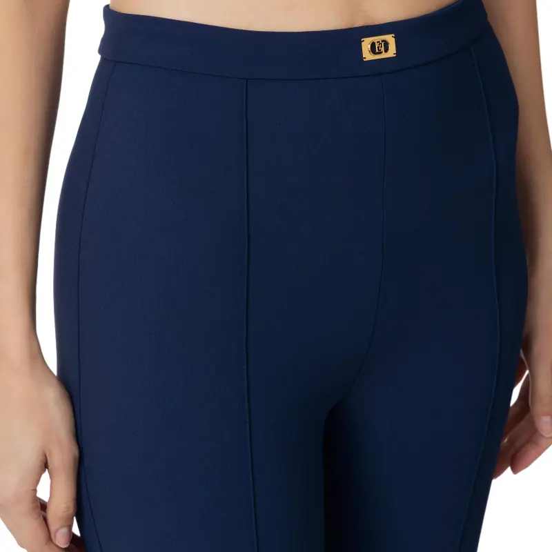 Elisabetta Franchi Crêpe Bell Bottom Trousers-2