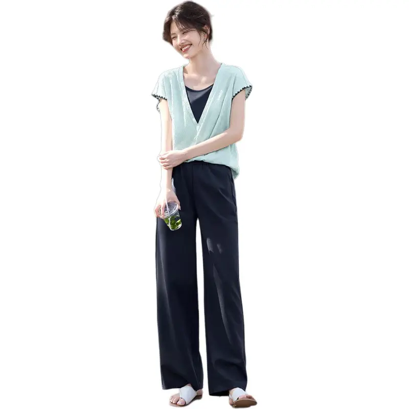 XWI Casual Suits Women's Blue & Navy Blue-4