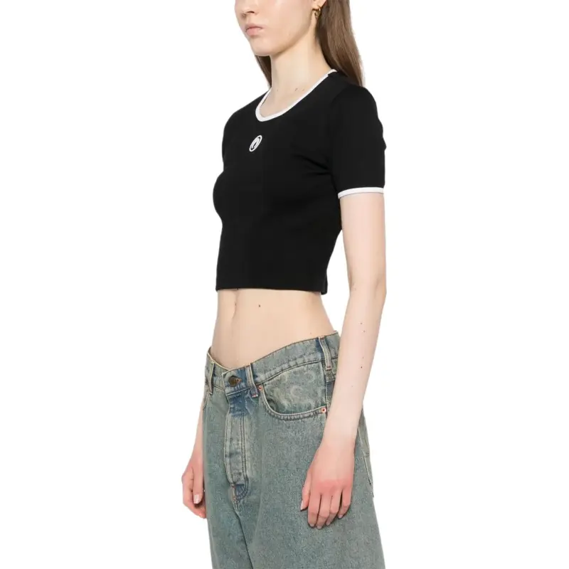 Marine Serre Moon logo Cropped Top-2