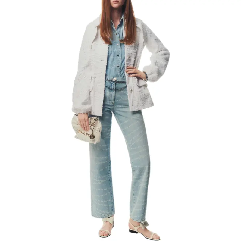 CHANEL 25P Spring Summer Preview Collection Shirt Women's Blue-1