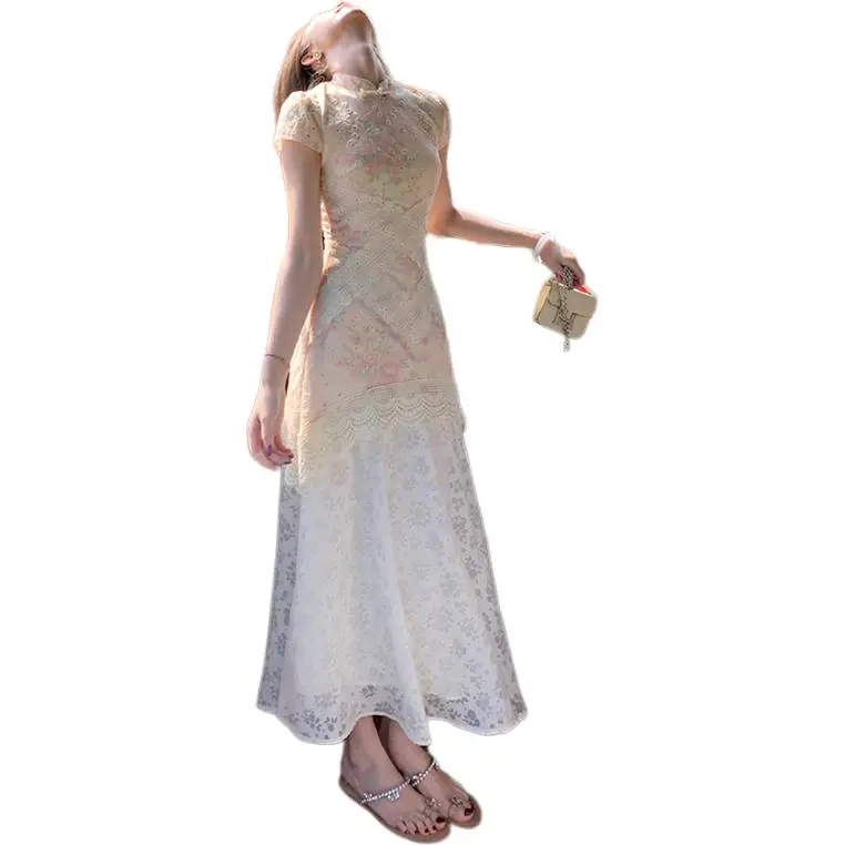 Mu Xiao Xin Short Sleeved Dress Women's-2