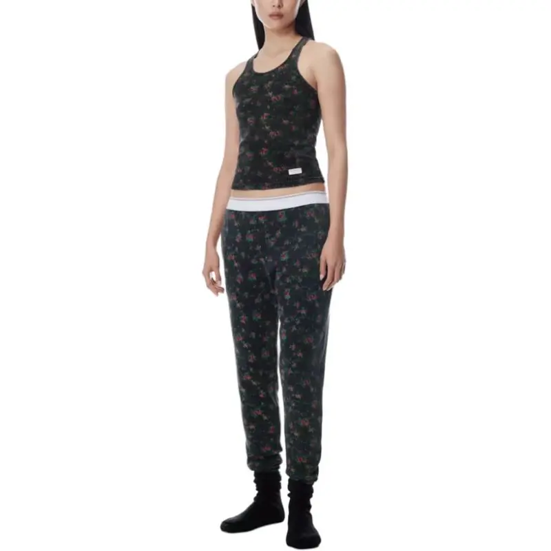 Alexander Wang SS25 Knitted Sweatpants Unisex Washed Black-2