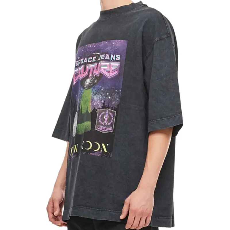VERSACE JEANS COUTURE T Shirts Men Black-2